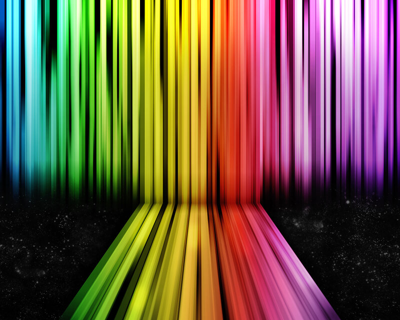 Colorful Light Beams — Red, Vibrant