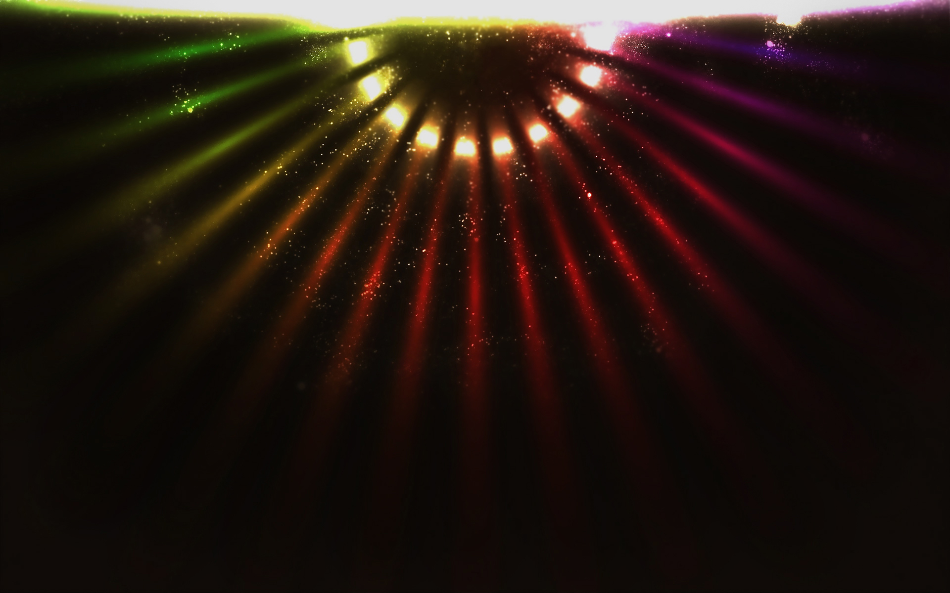 colorful light beams