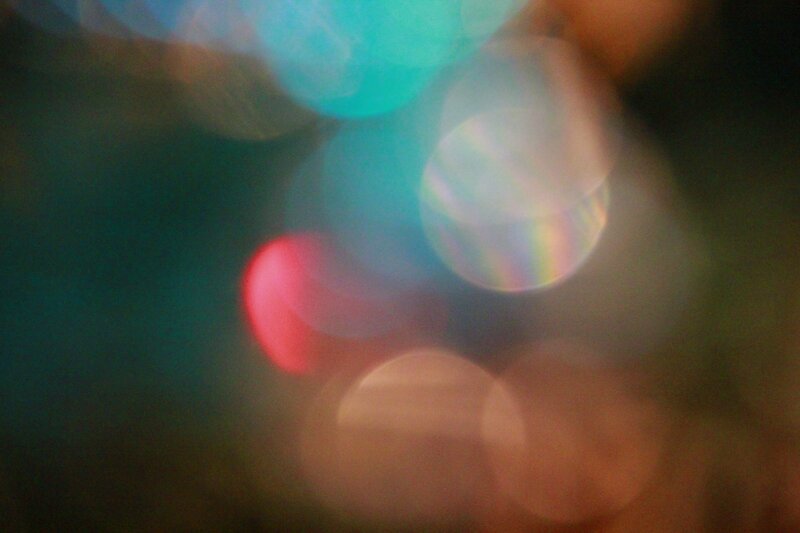 Colorful Light Bokeh — Blue