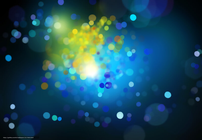 Colorful Light Bokeh — Blue, Vibrant