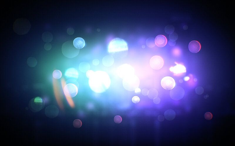 colorful light bokeh effect