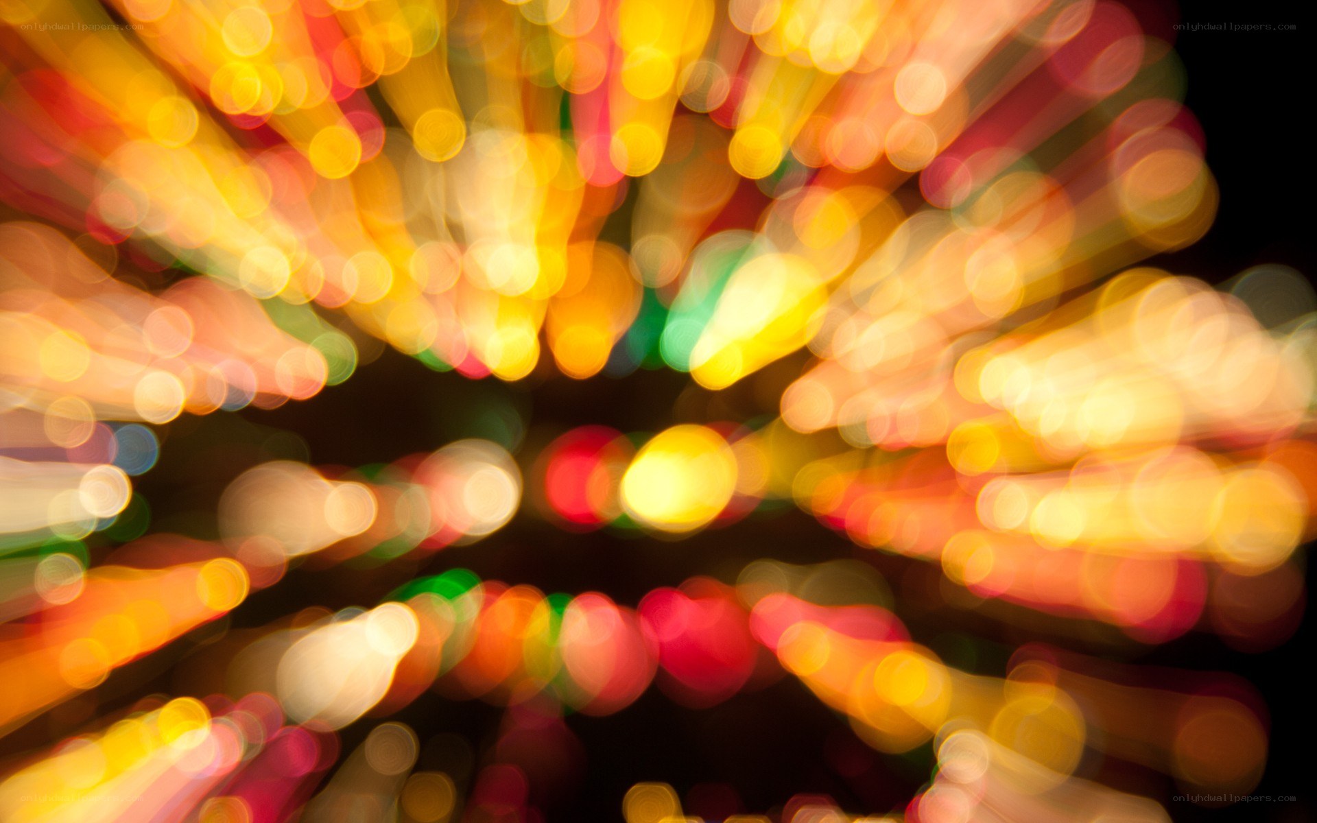 colorful light bokeh effect