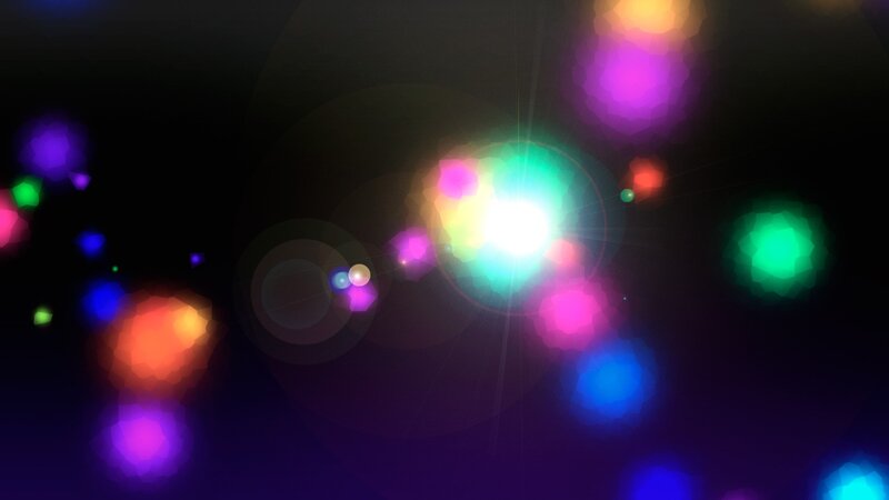colorful light bokeh effect