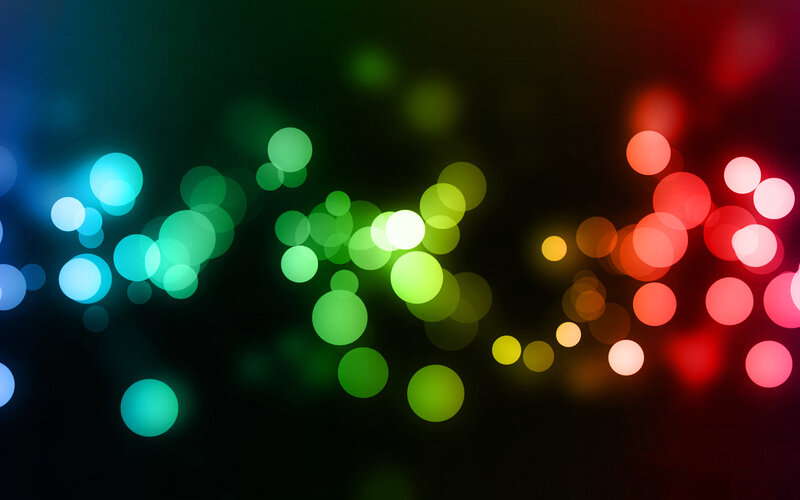 Colorful Light Bokeh — Green, Vibrant