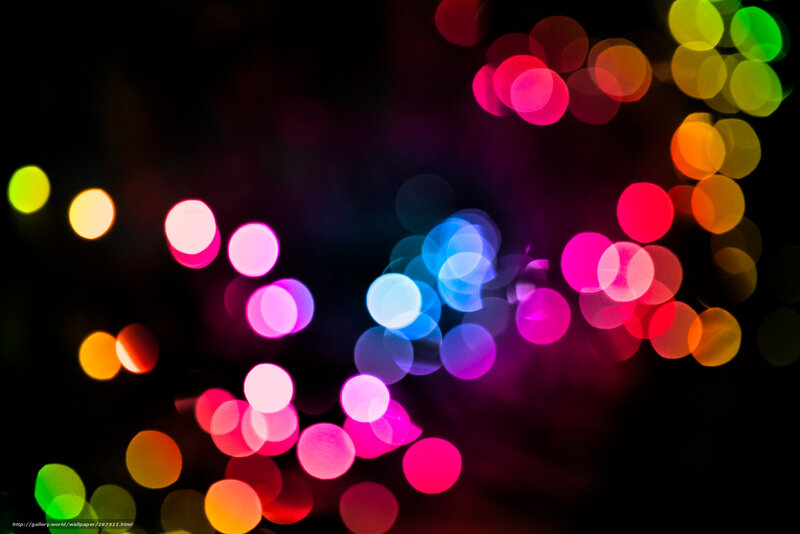 Colorful Light Bokeh — Pink