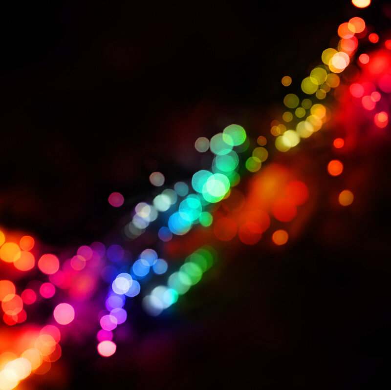 Colorful Light Bokeh — Red
