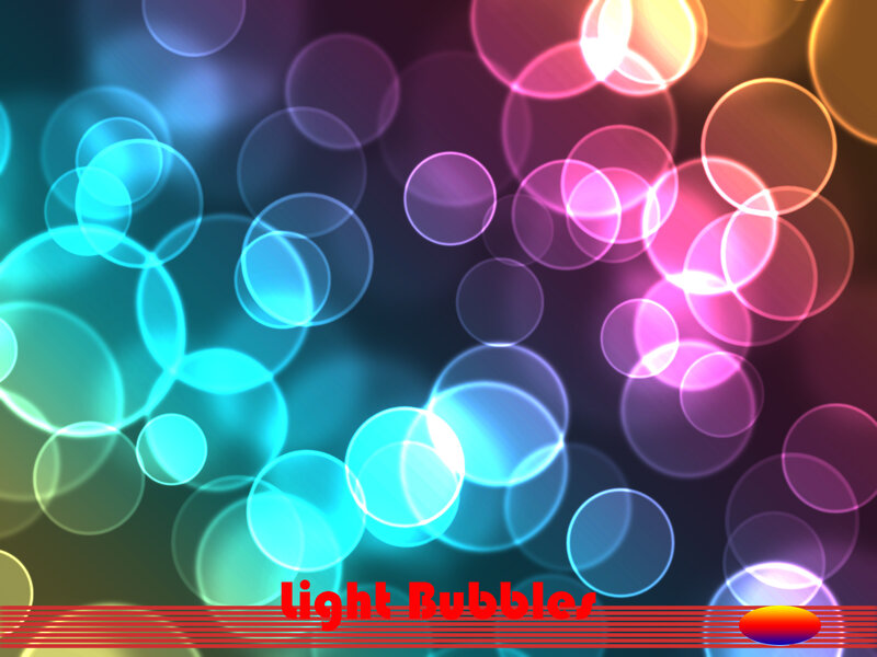 Colorful Light Bubbles — Blue