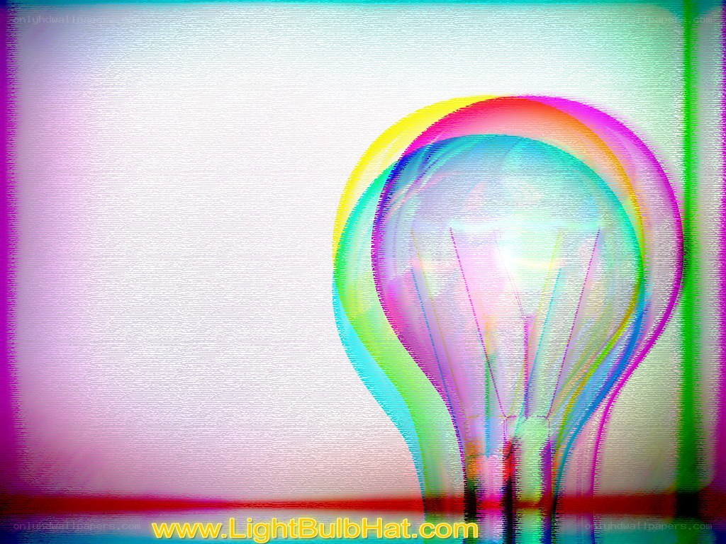 Colorful light bulb graphic