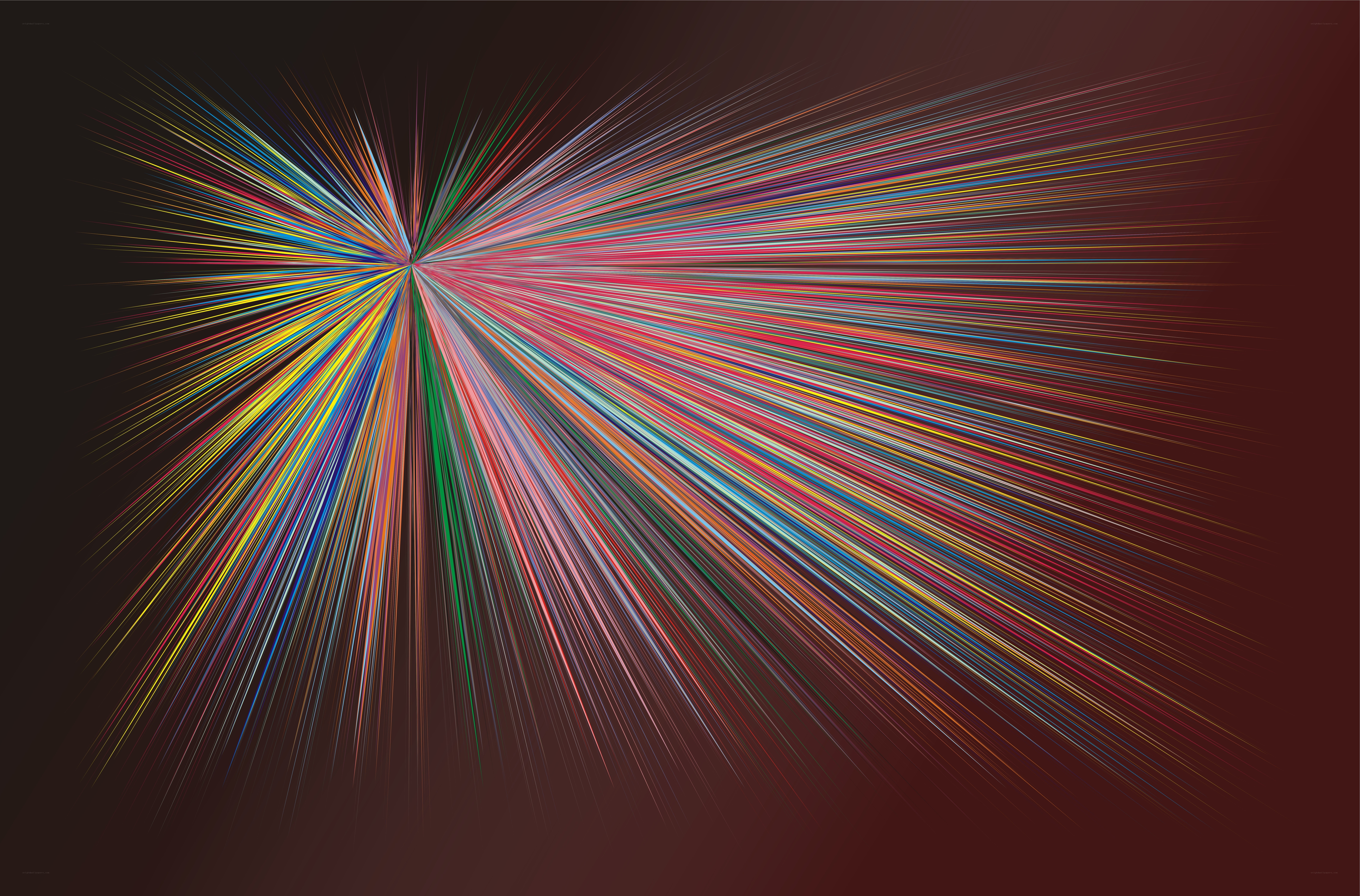 Colorful light burst