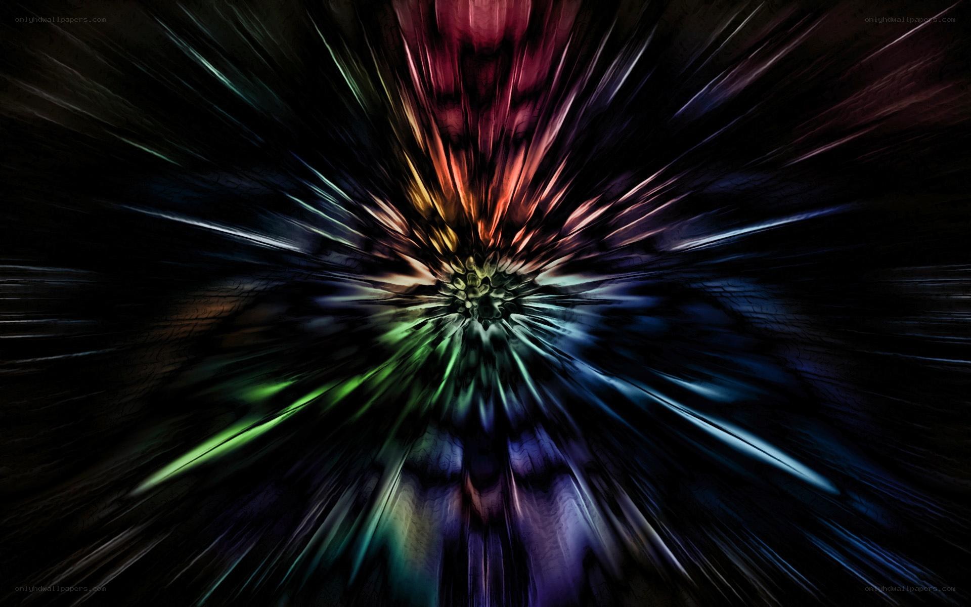 Colorful light burst