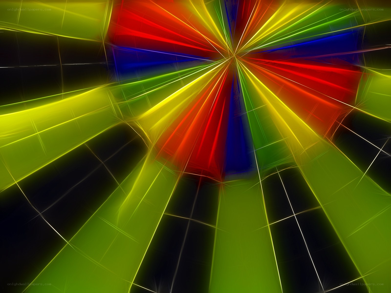 Colorful light burst