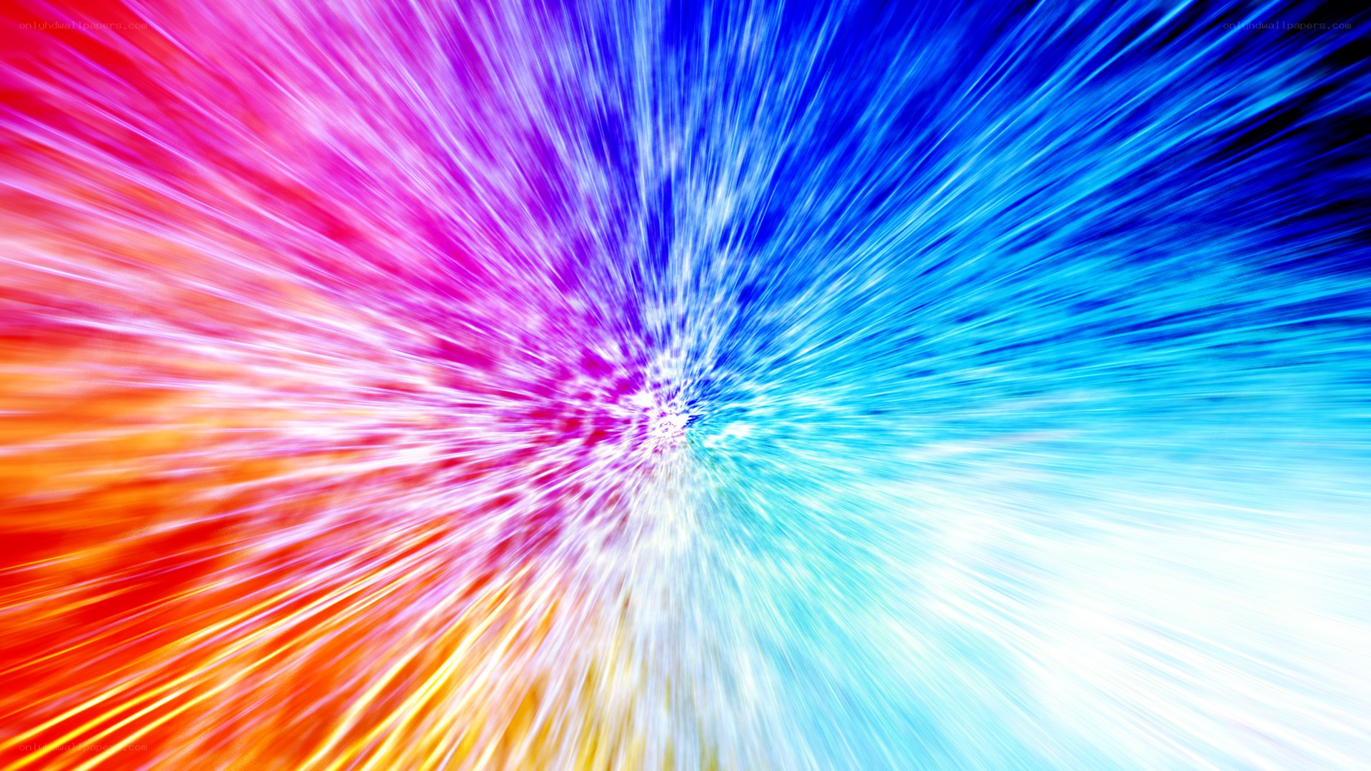 colorful light burst