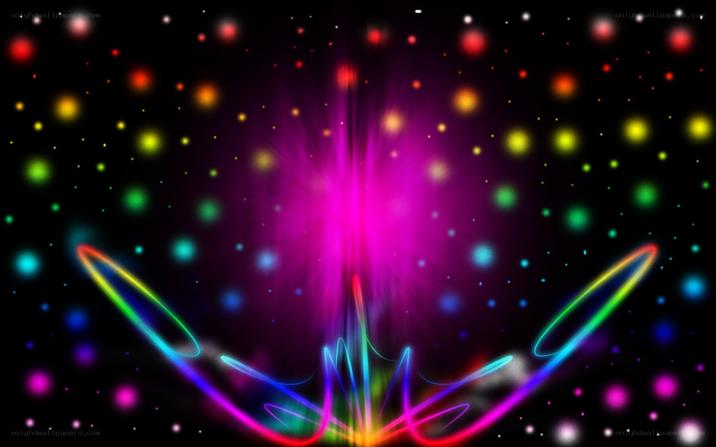Colorful light burst