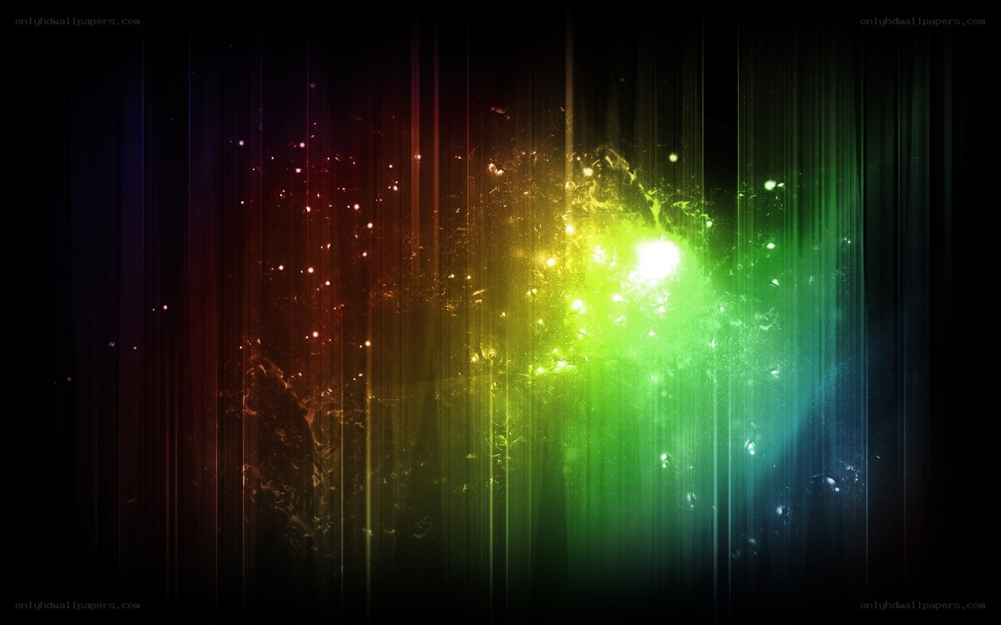 colorful light burst
