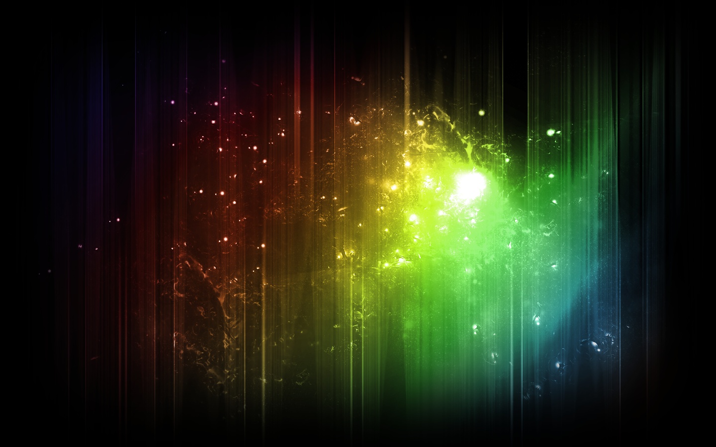 colorful light burst