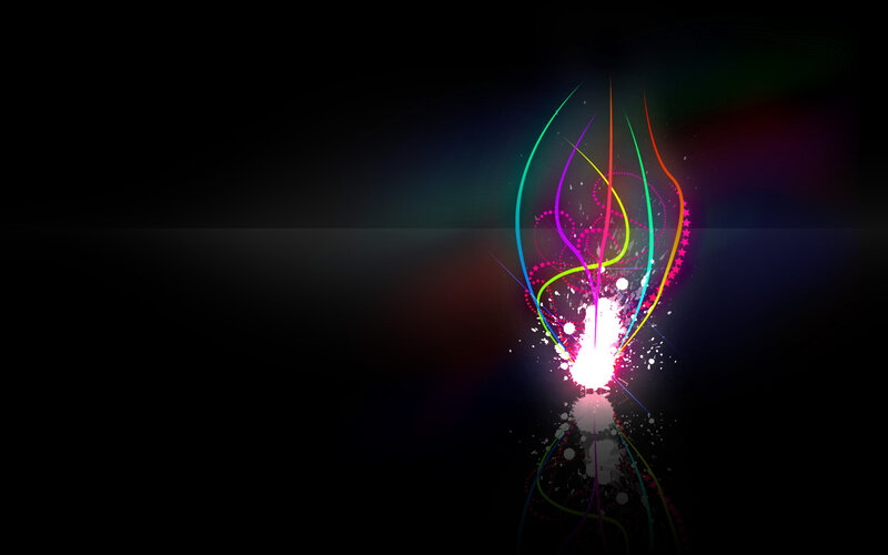 colorful light burst
