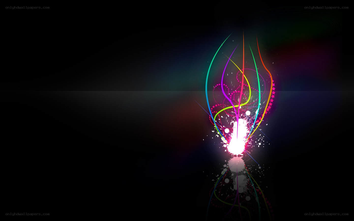 colorful light burst