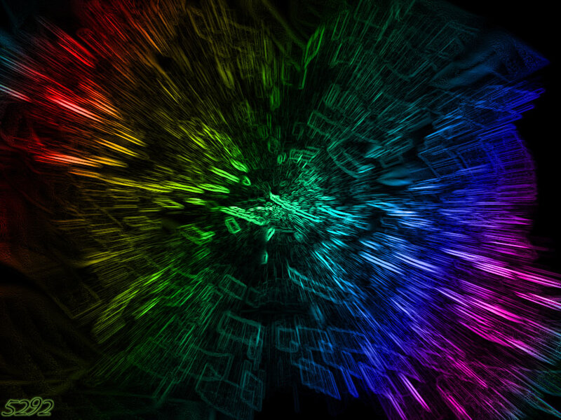 colorful light burst