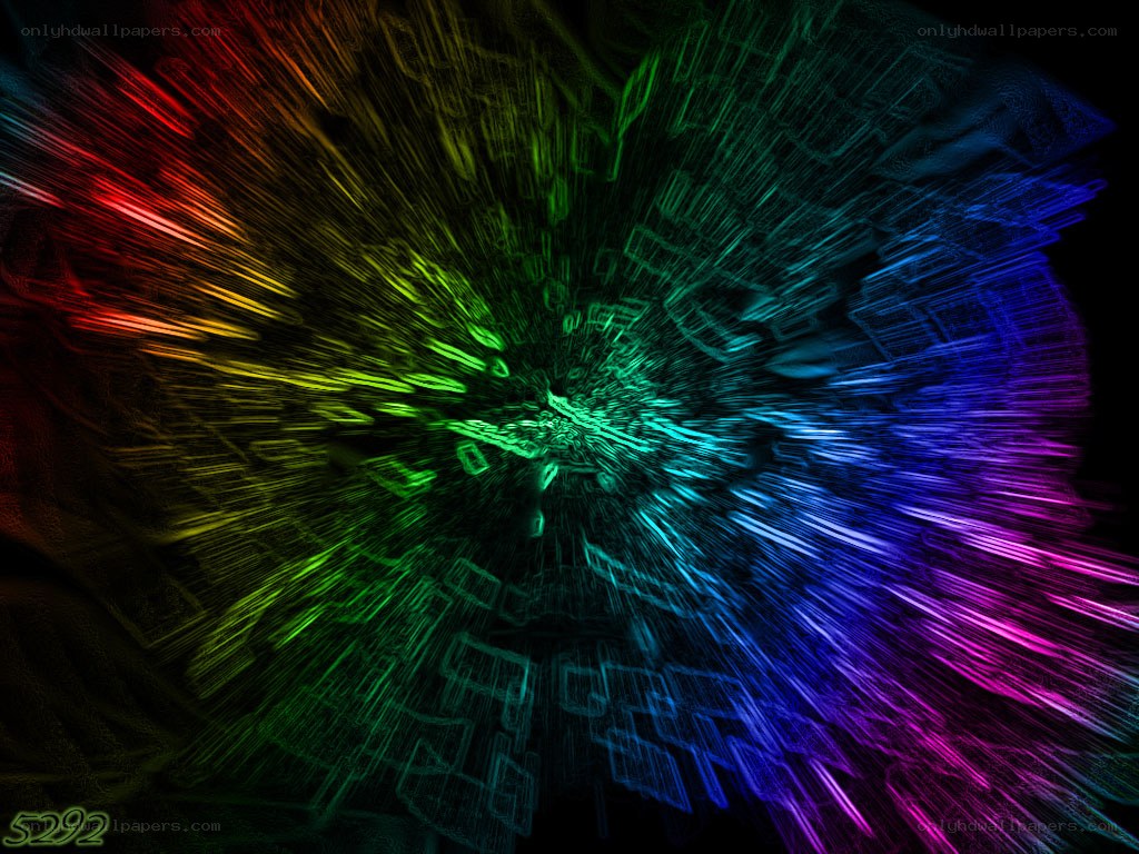 colorful light burst