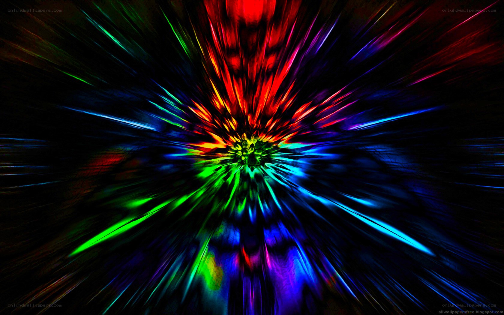 Colorful light burst