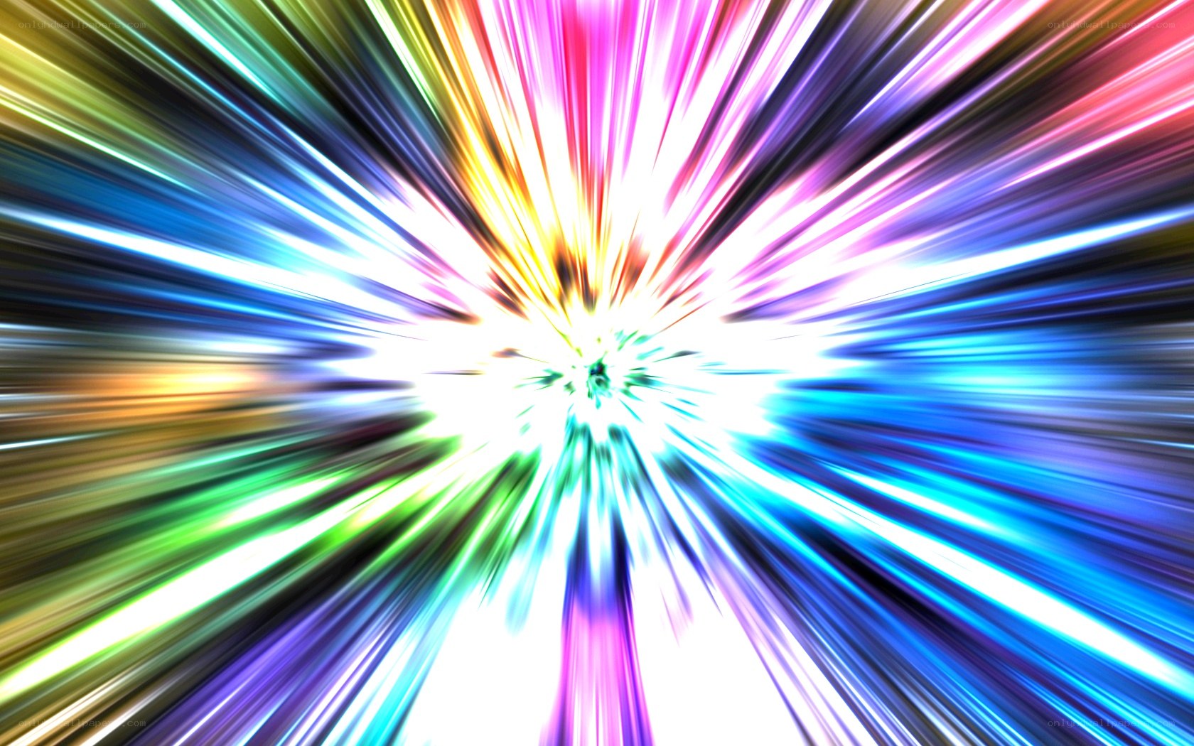 Colorful light burst