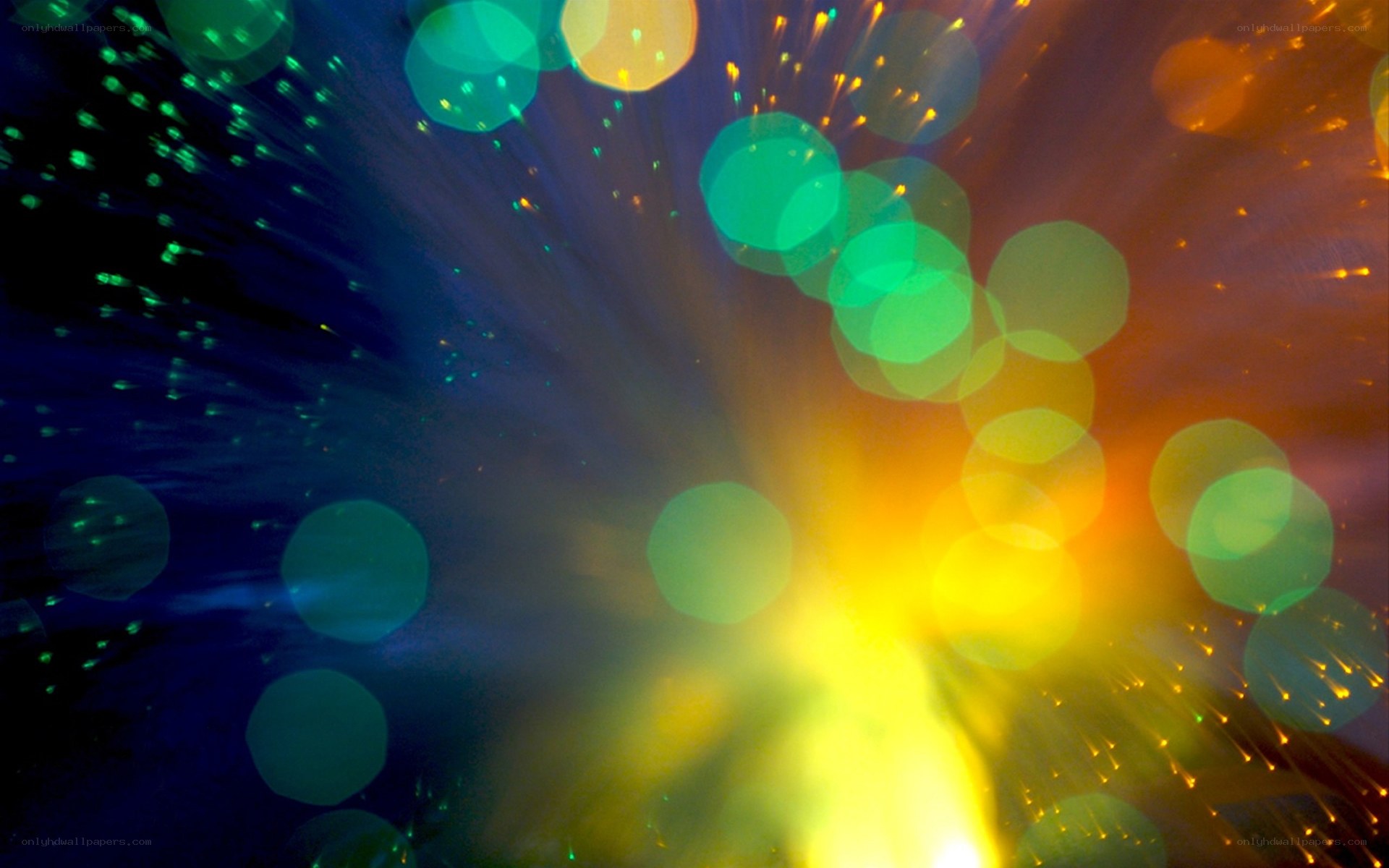 Colorful light burst