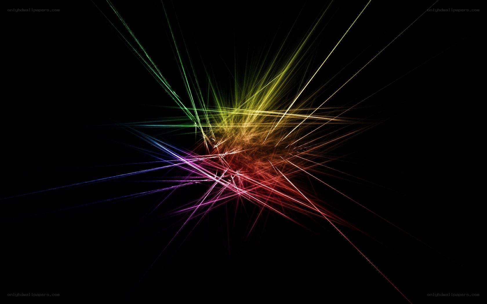 colorful light burst