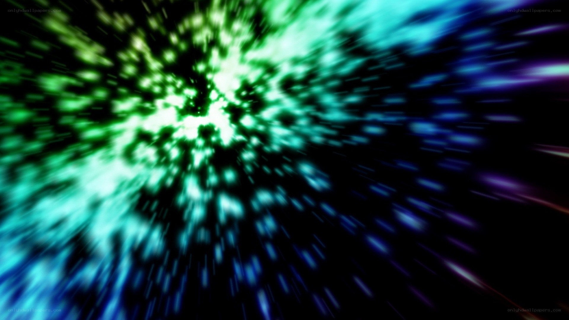 colorful light burst
