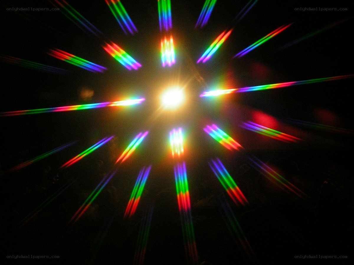 colorful light burst