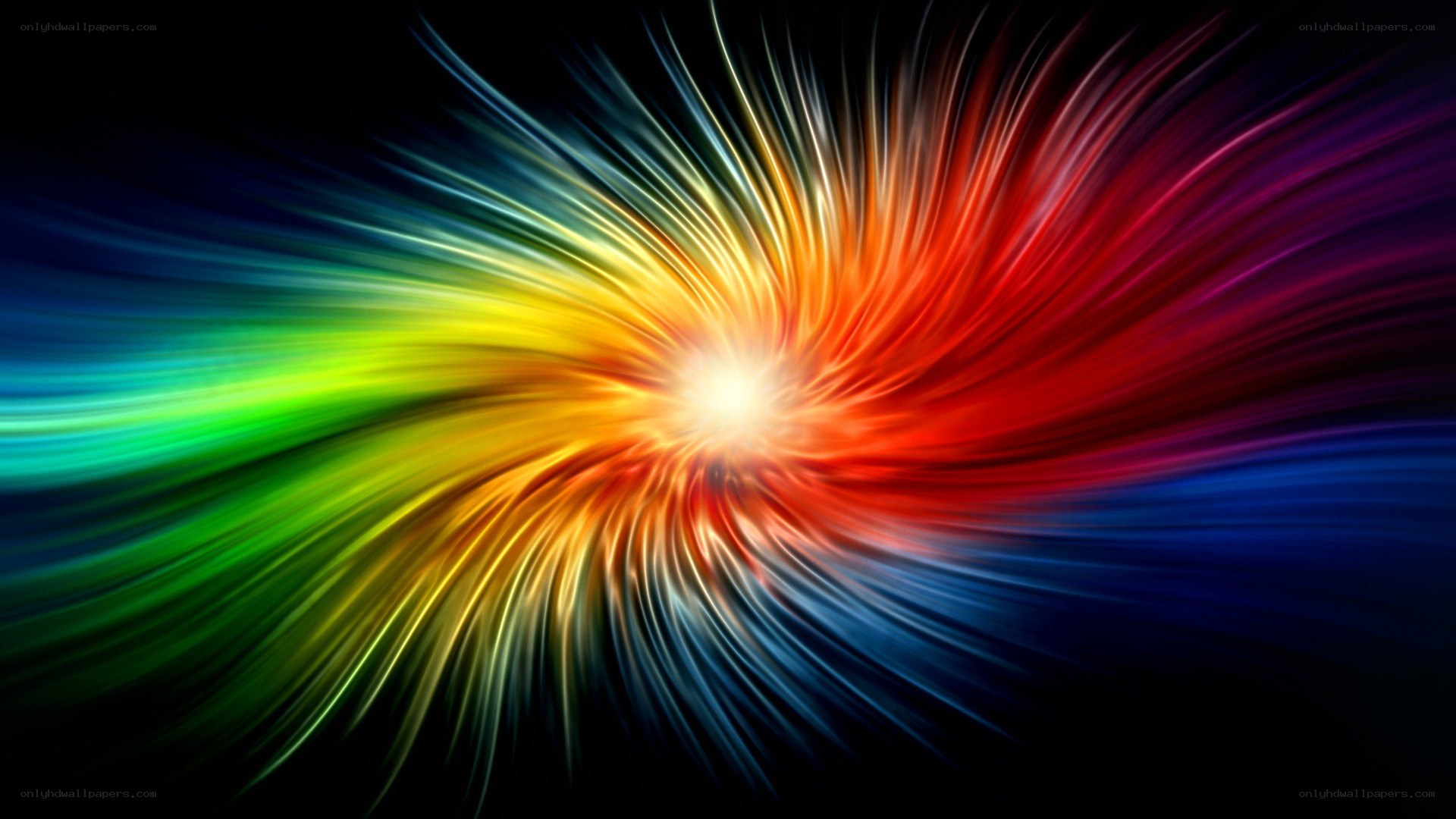 colorful light burst