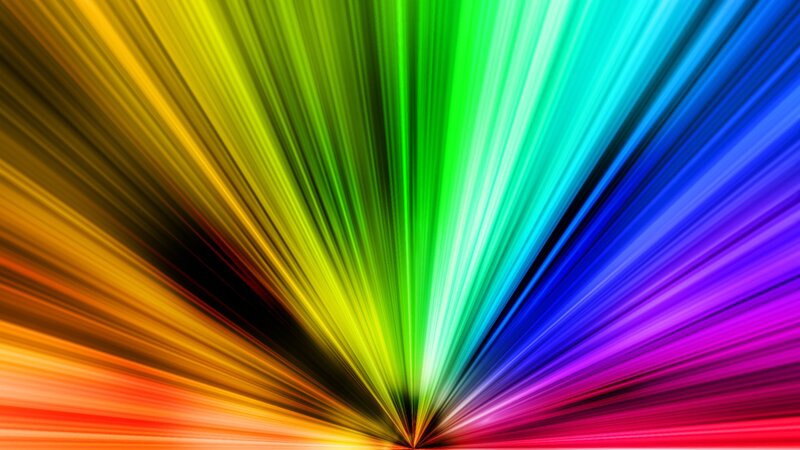 colorful light burst