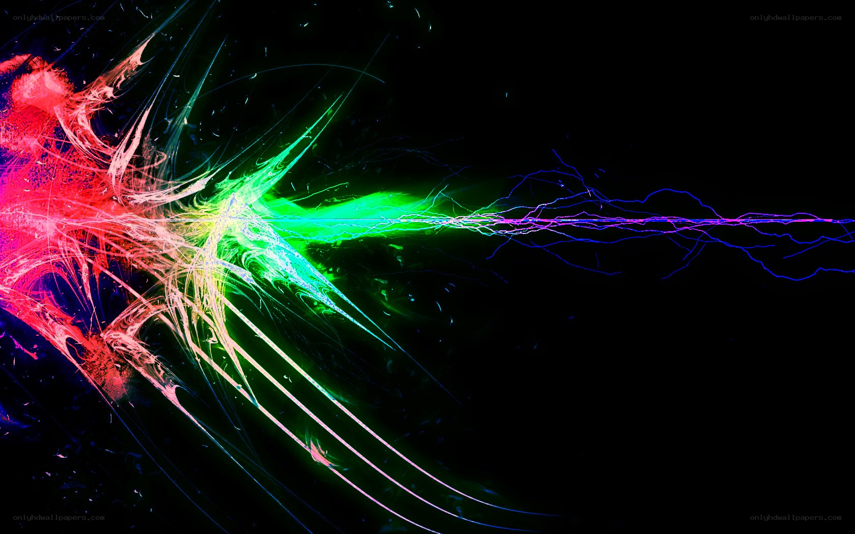 Colorful light burst