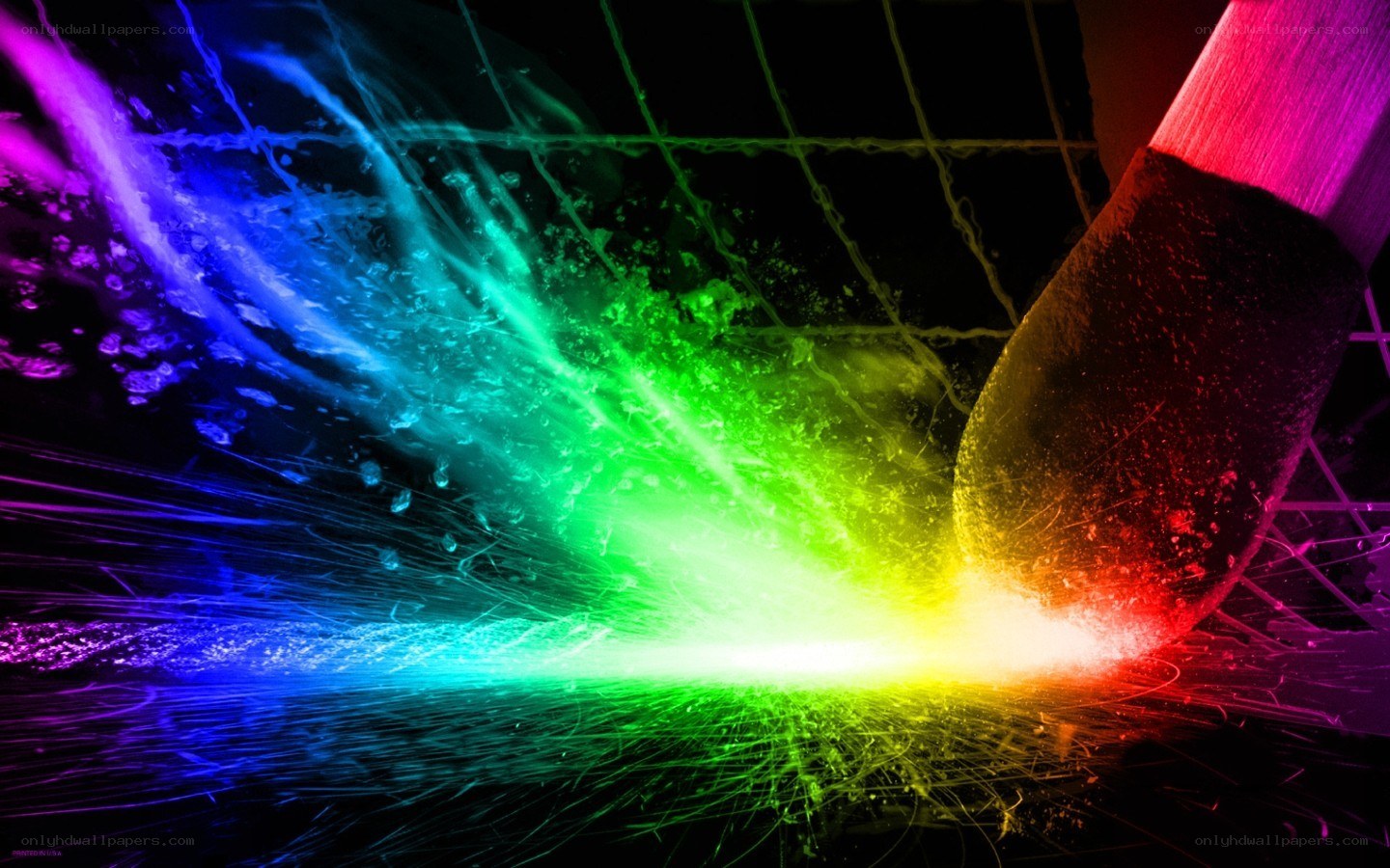 colorful light burst