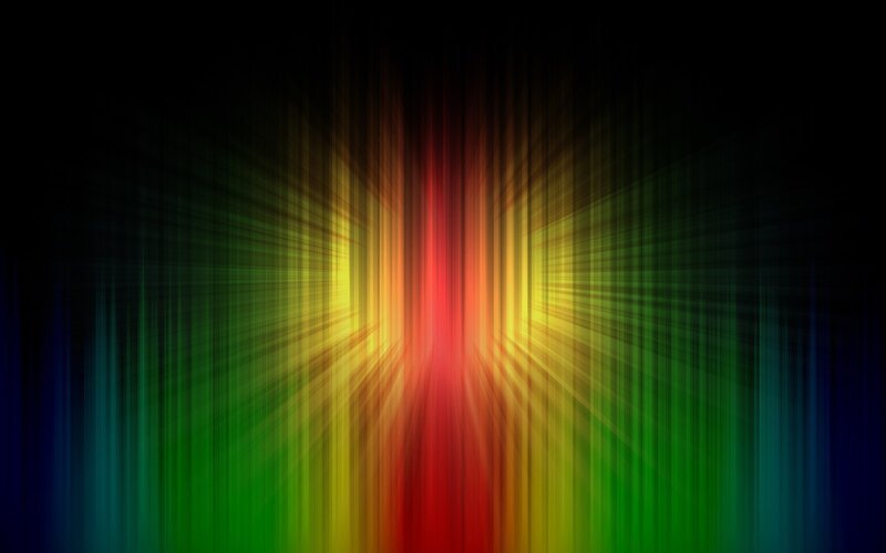 colorful light burst