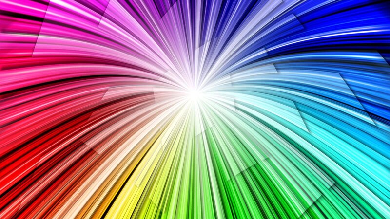 colorful light burst