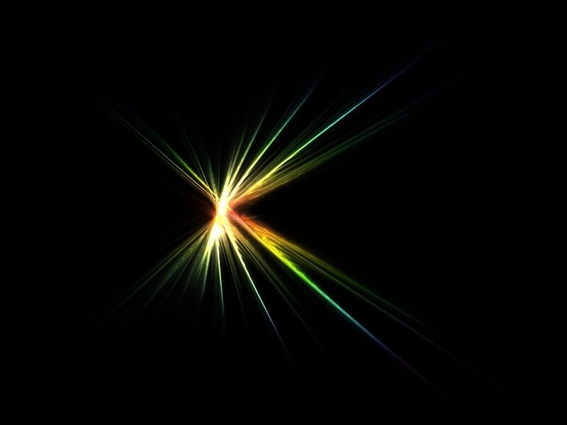 colorful light burst