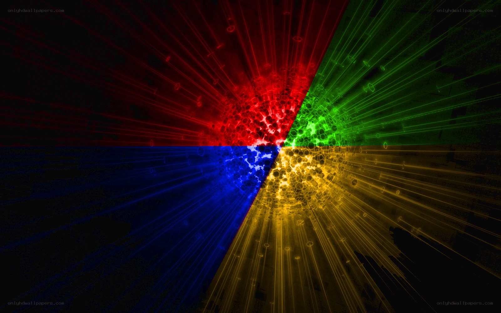 colorful light burst