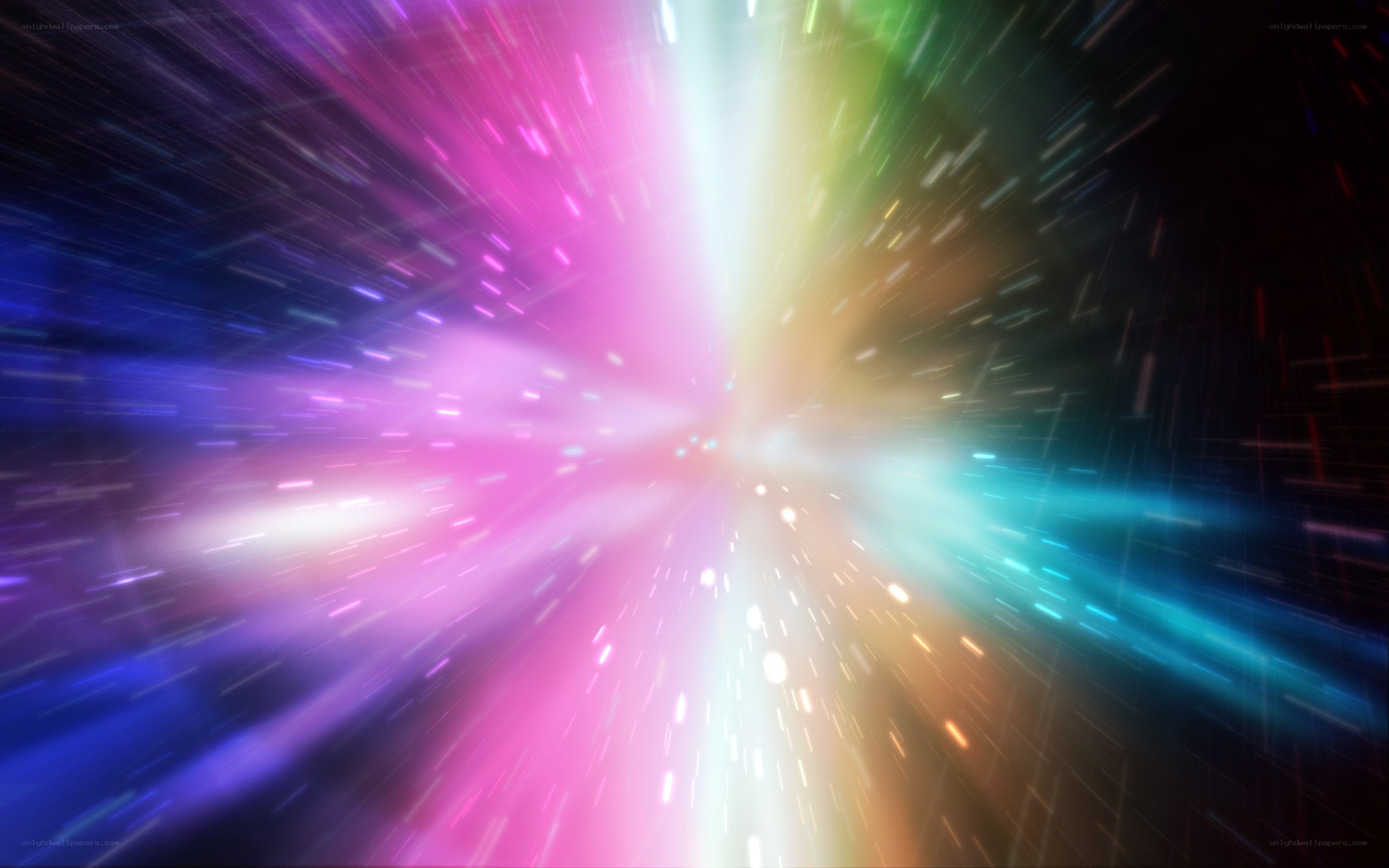 colorful light burst