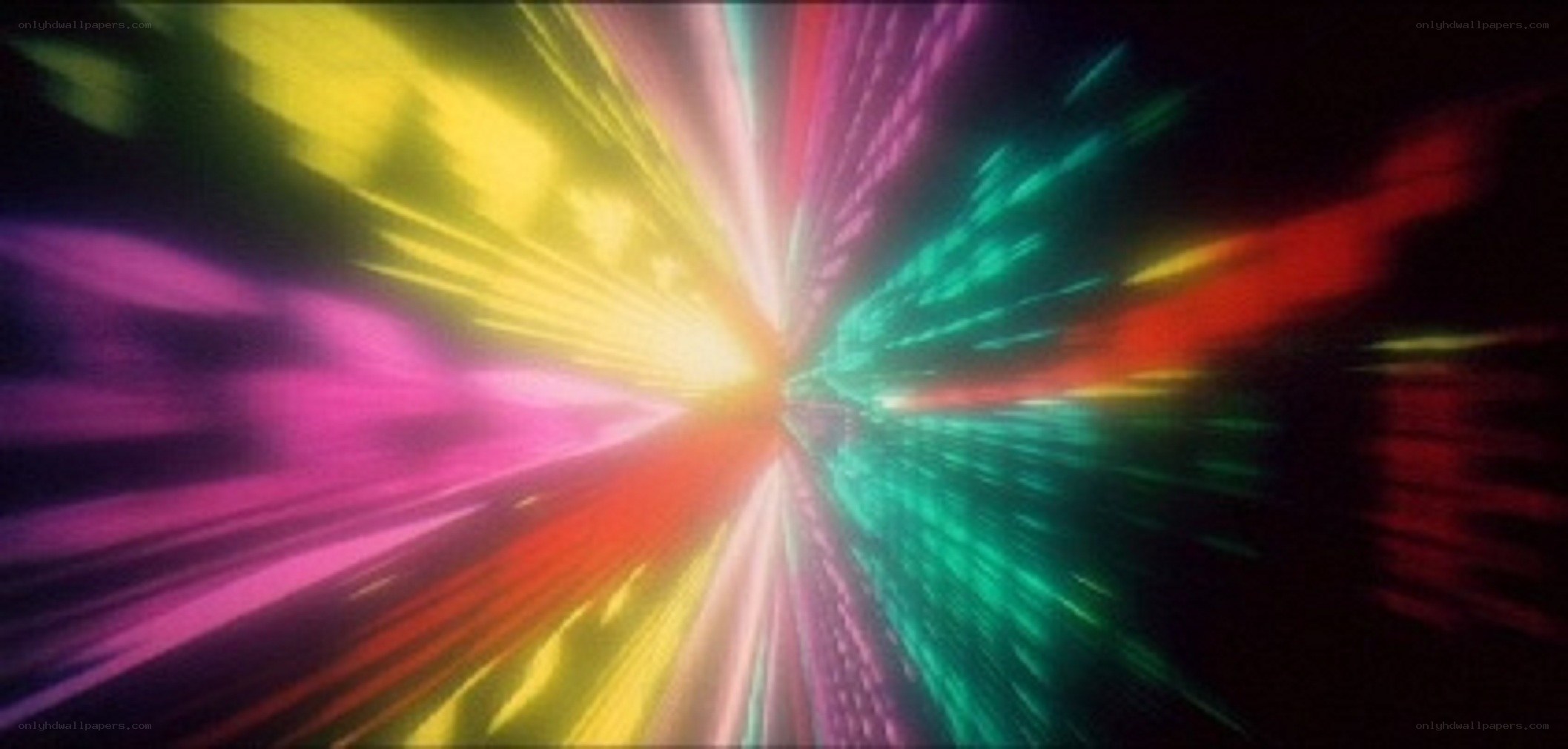 colorful light burst