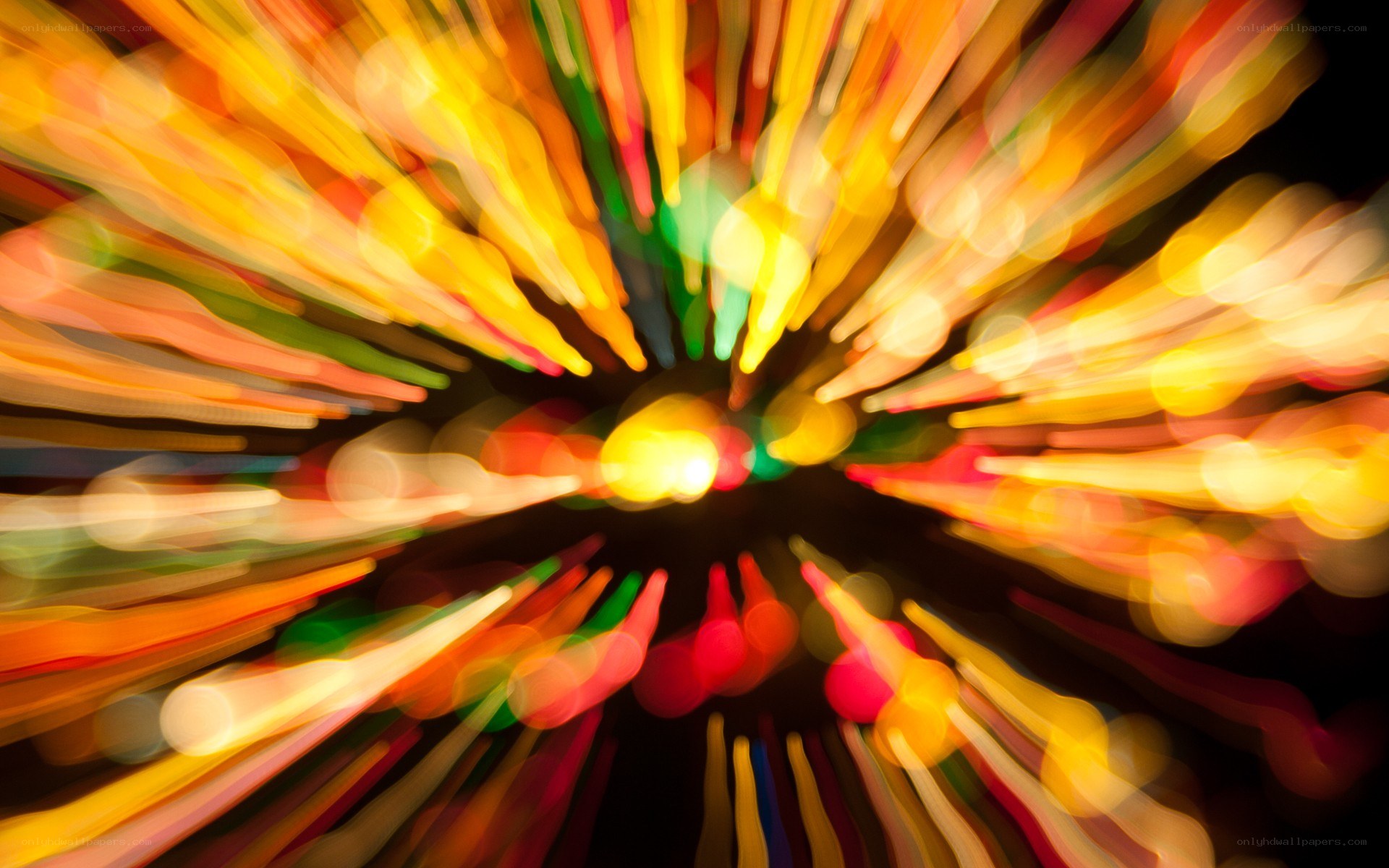 colorful light burst