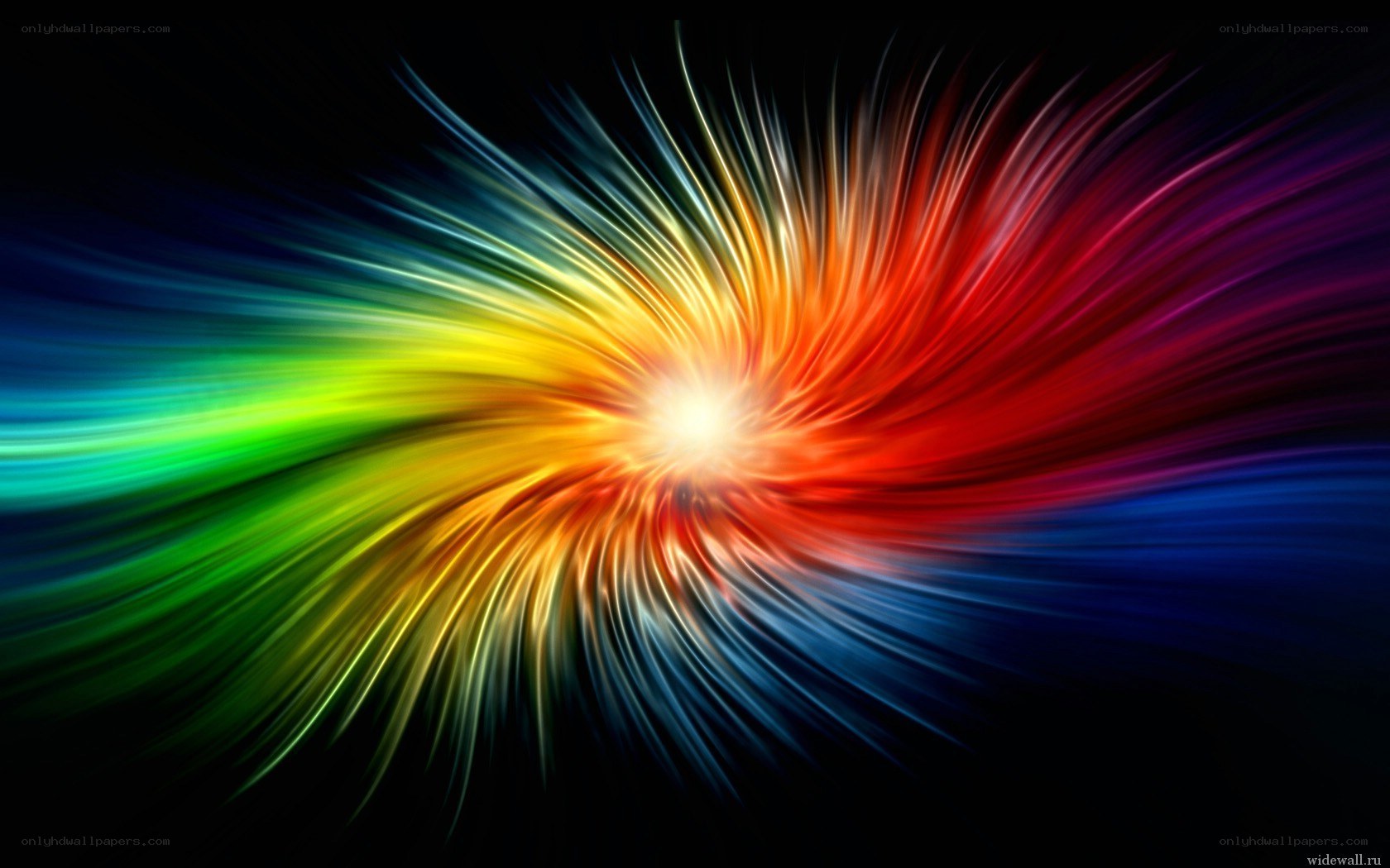 Colorful light burst