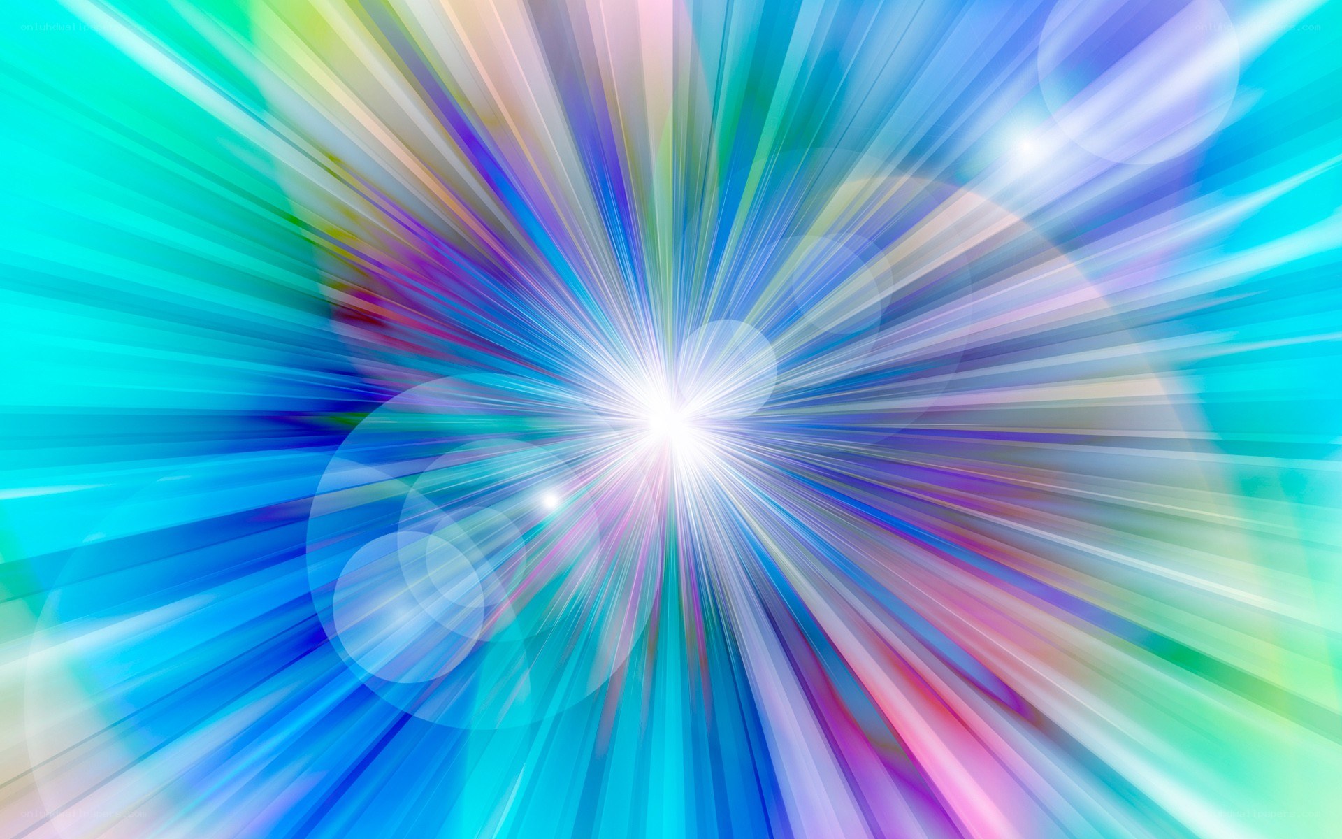 colorful light burst