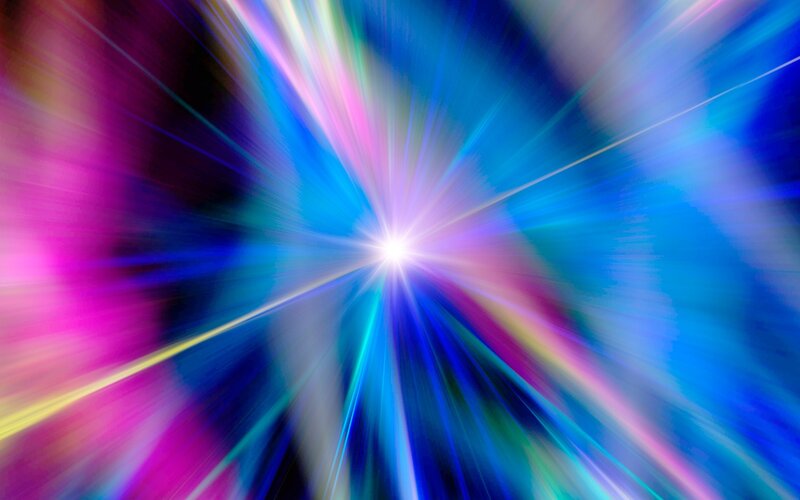 colorful light burst