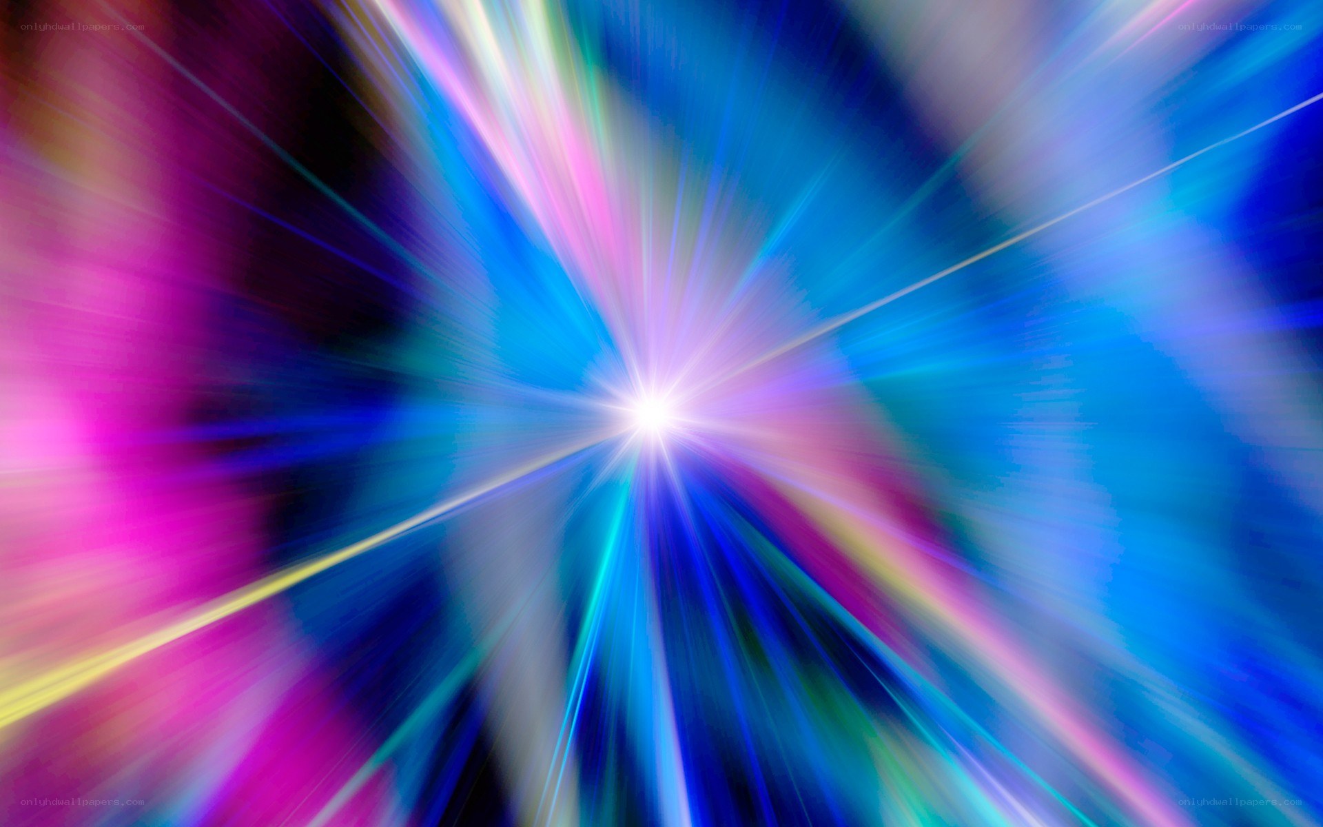 colorful light burst