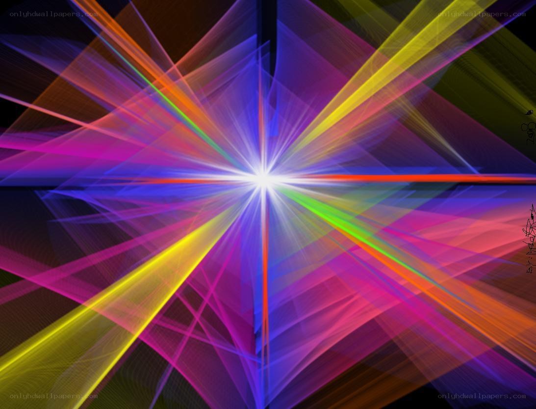 colorful light burst