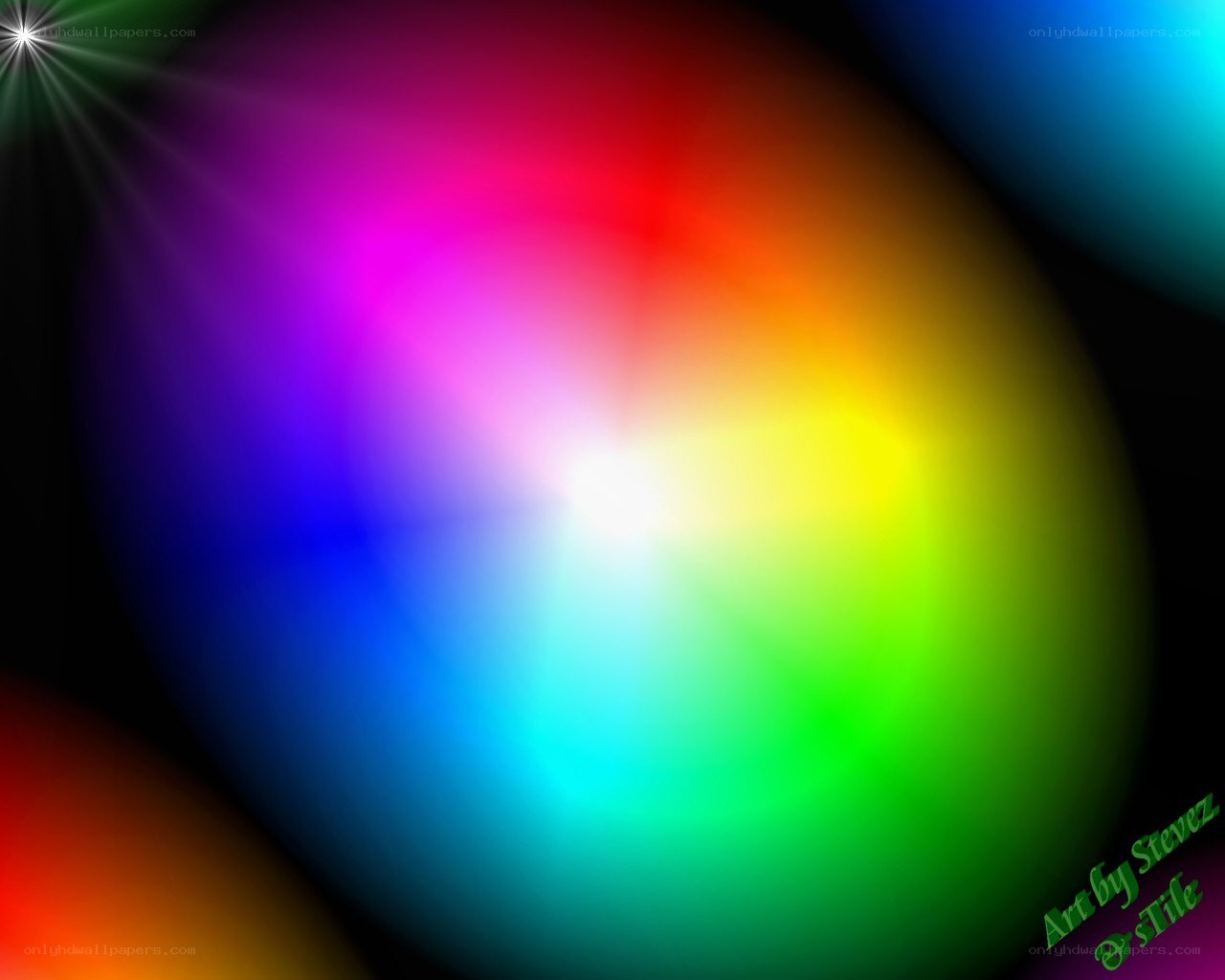 colorful light burst