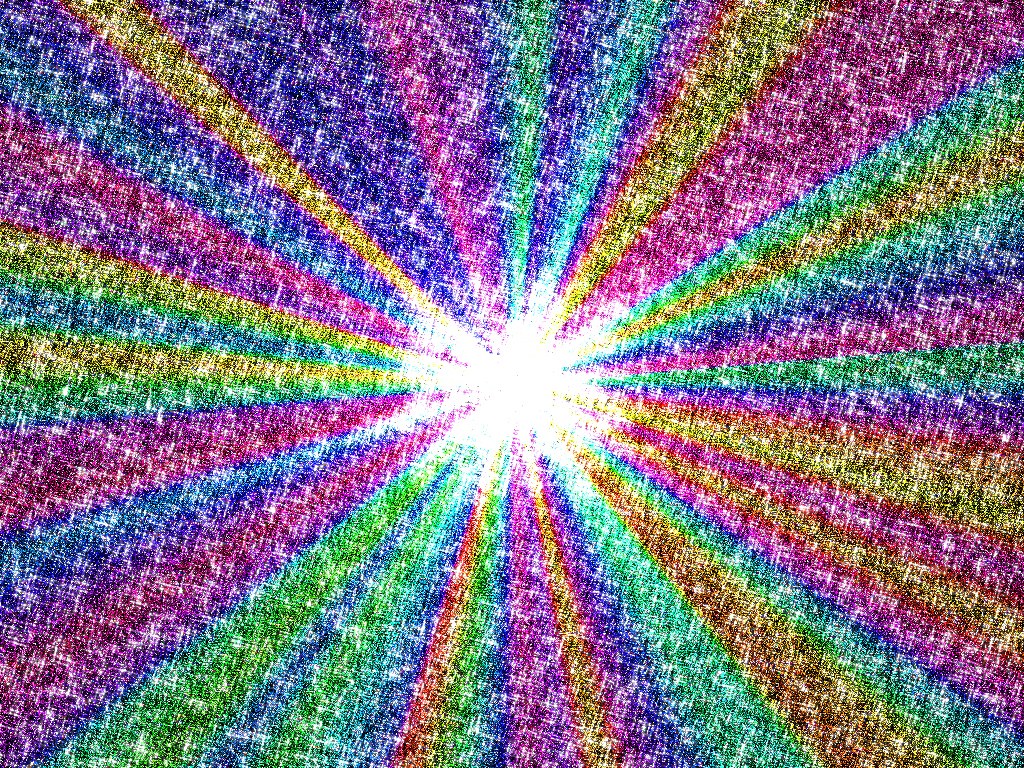 colorful light burst