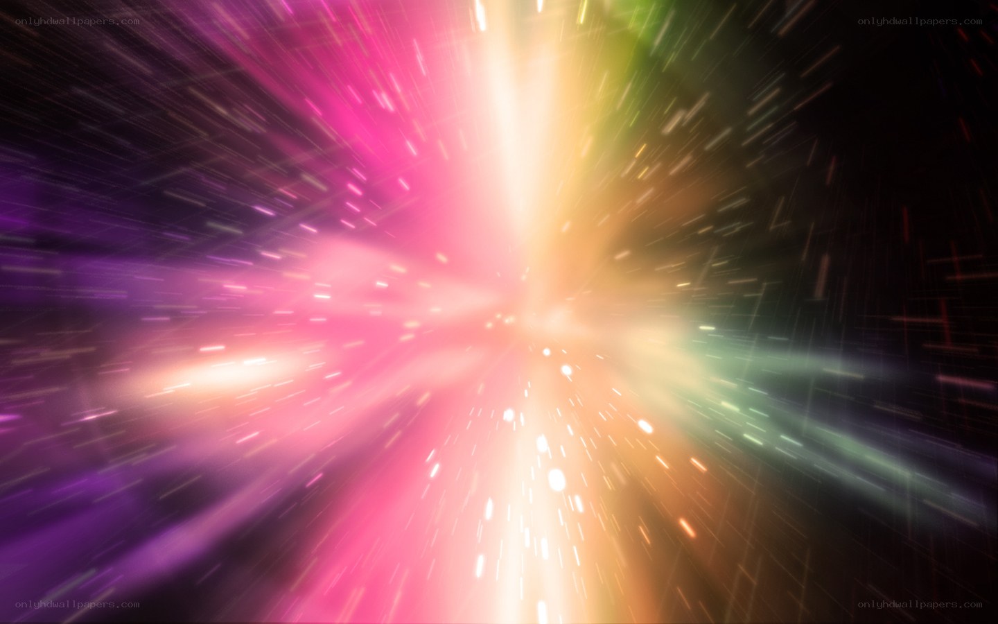 colorful light burst