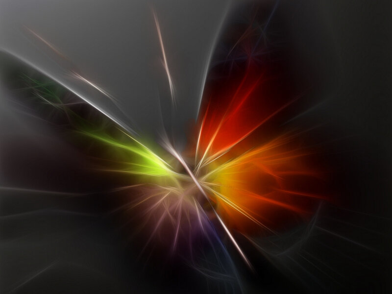 Colorful Light Burst — Black, Dynamic