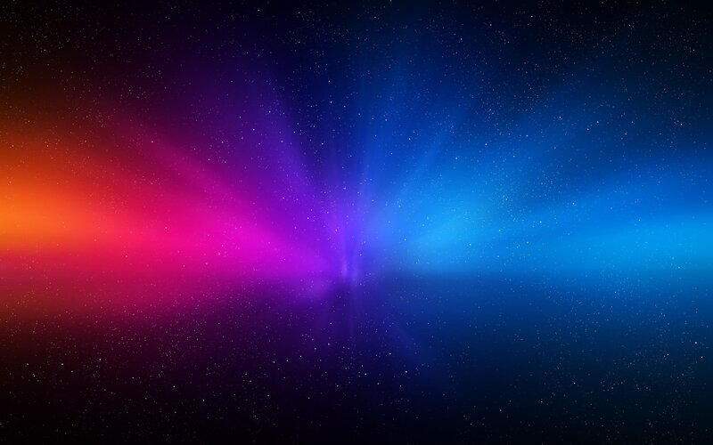 Colorful Light Burst — Blue, Cosmic, Night